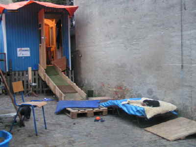 Erste Schritte nach drau�en